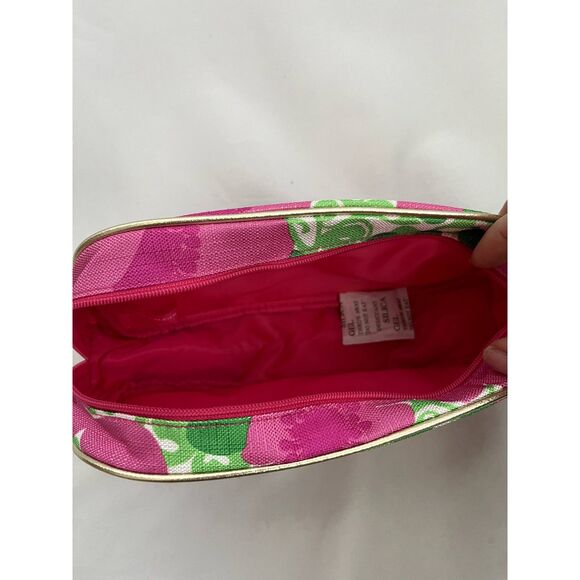 Lilly Pulitzer for Estee Lauder Pink Cosmetic Bag Floral Barbiecore Cute Case - Picture 3 of 9